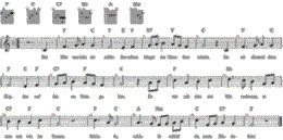 Sandmännchen (Die Blümelein sie schlafen), Noten