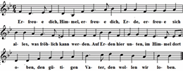 Erfreue dich, Himmel, Noten