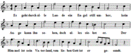 Es geht durch alle Lande, Noten