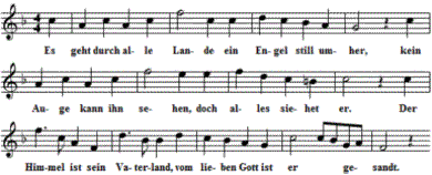 Es geht durch alle Lande, Noten