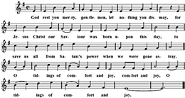 God rest you merry, gentlemen, Noten