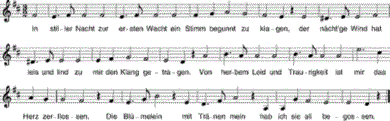 In stiller Nacht zur ersten Wacht, Noten