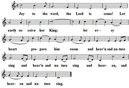 Joy to the world, Noten