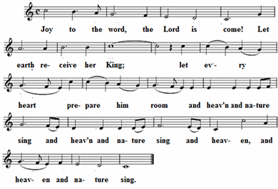 Joy to the world, Noten