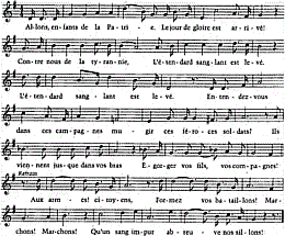 La Marseillaise, Noten