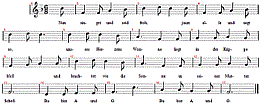 Nun singet und seid froh (In dulci jubilo), Noten