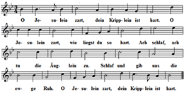 O Jesulein zart, Noten