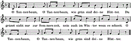 O Tannenbaum, O Tannenbaum, Noten