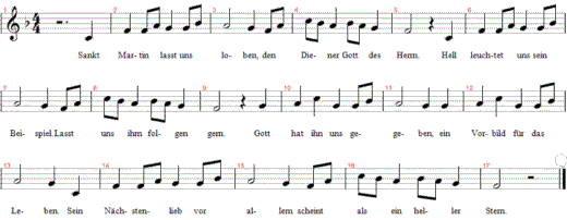 sankt-martin-lasst-uns-loben, Noten