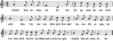 Schlaf, Kindelein, süße, Noten
