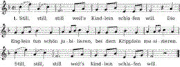 Still, still, still, weil's Kindlein schlafen will, Noten