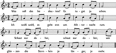 Was soll das bedeuten, Noten