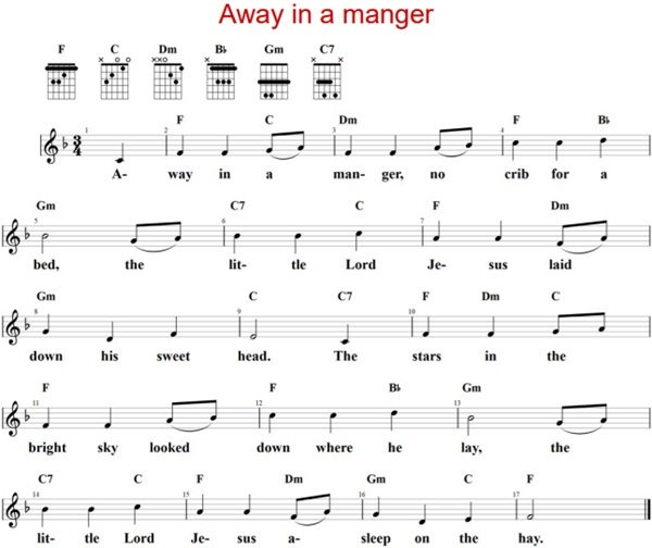 Away in a manger, Crandle song
