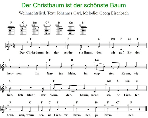 Der Christbaum ist der schönste Baum