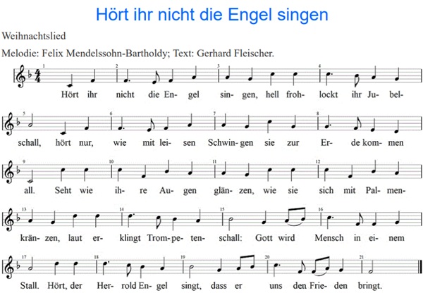 Hört ihr nicht die Engel singen