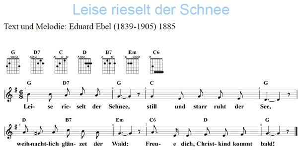 Leise rieselt der Schnee