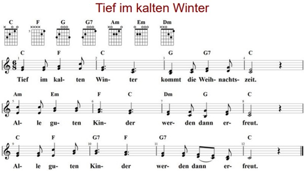 Tief im kalten Winter