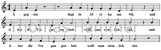 aegypten-liegt-in-afrika, Noten