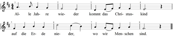 alle-jahre-wieder, Noten