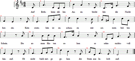 auf-bethlems-stillen-auen, Noten