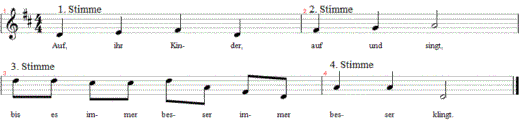 auf-ihr-kinder-auf-und-singt, Noten
