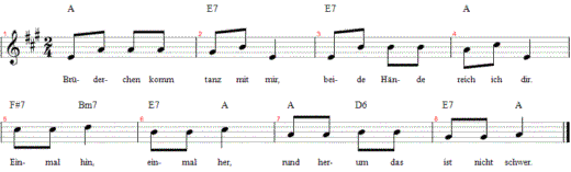 bruederchen-komm-tanz-mit-mir, Noten