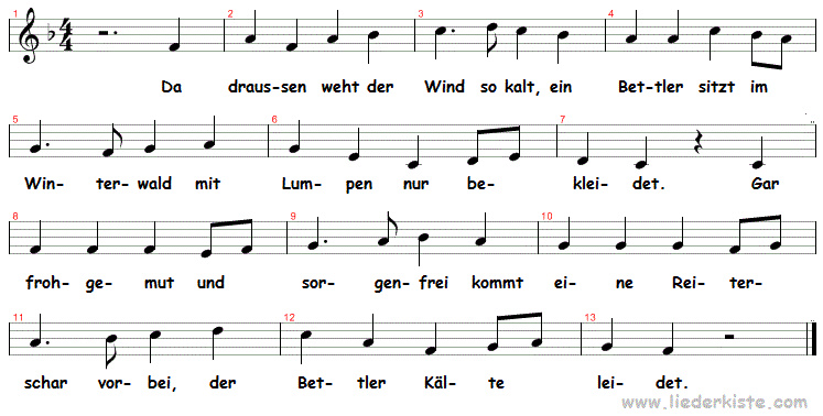 da-draussen-weht-der-wind, Noten