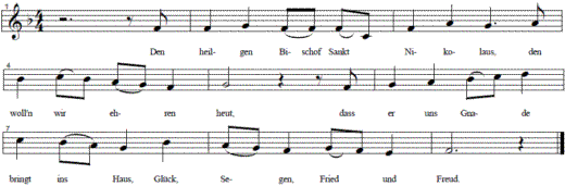 den-heiligen-bischof-von-st-nikolaus, Noten