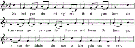 die-heilgen-drei-koenig, Noten