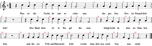 dies-ist-die-nacht, Noten