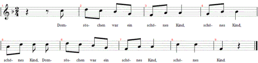 dornroeschen-war-ein-schoenes-kind, Noten