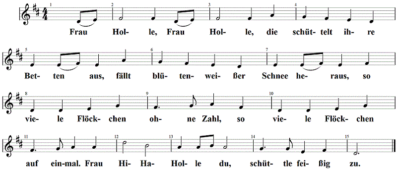 frau-holle, Noten