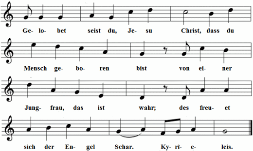 gelobet-seist-du-jesu-christ, Noten