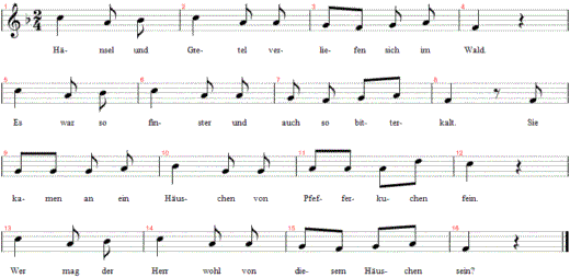 haensel-und-gretel, Noten
