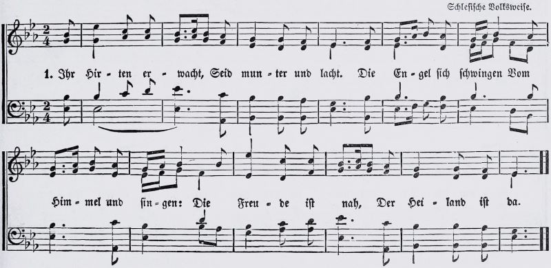 Ihr Hirten erwacht, seid munter und lacht, Noten, SATB