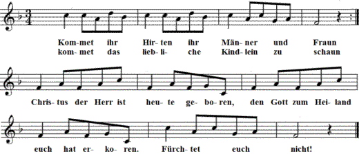 kommet ihr hirten liederkiste com