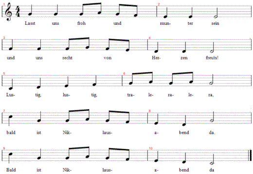 lasst-uns-froh-und-munter-sein, Noten