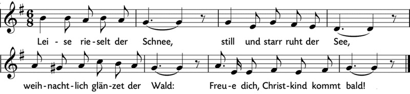 Leise rieselt der Schnee, Noten