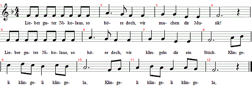 lieber-guter-nikolaus-so-hoere-doch, Noten