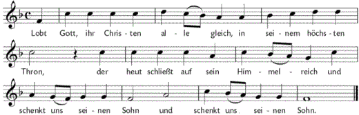 lobt-gott-ihr-christen-alle-gleich, Noten