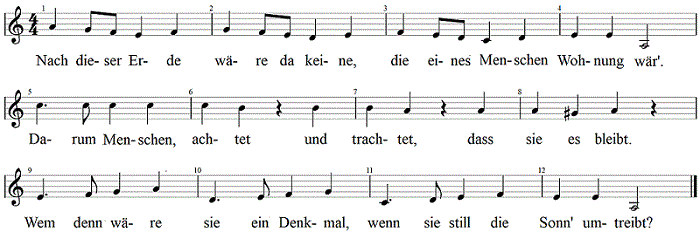 nach-dieser-erde, Noten