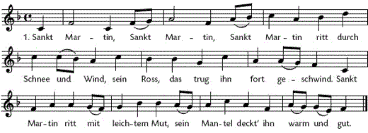 sankt-martin, Noten