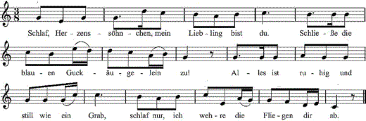 schlaf-herzenssoehnchen, Noten