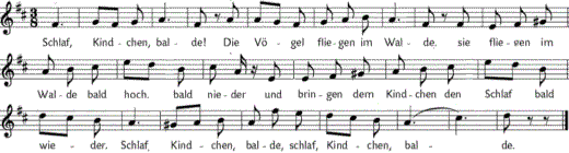 schlaf-kindchen-balde, Noten