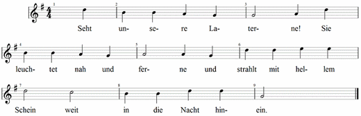 seht-unsere-laterne, Noten