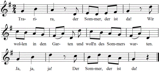 trarira-der-sommer-der-ist-da, Noten