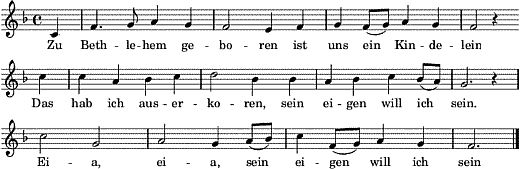 zu-bethlehem-geboren, Noten